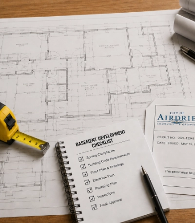 city of airdrie basement permit